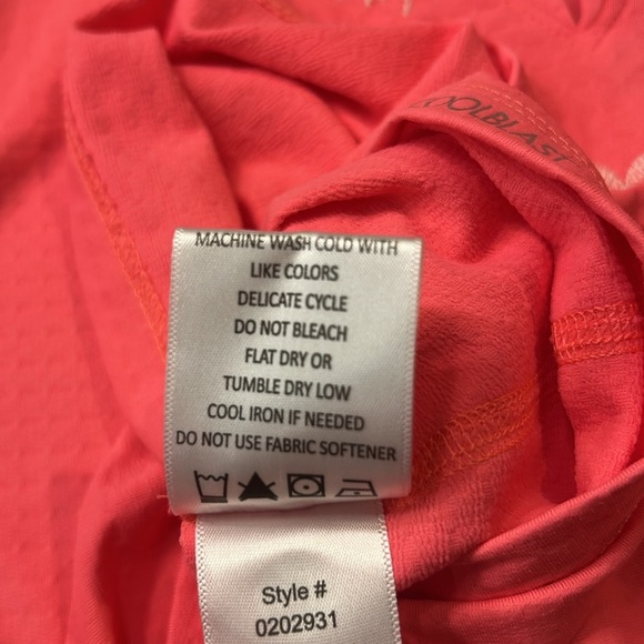 Dover Saddlery CoolBlast 100 Ladies Notch-V Long Sleeve Top Siesta/White Small - Picture 12 of 13